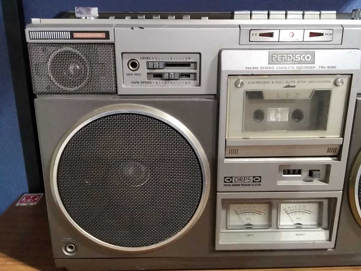希少70s80s日立 ステレオラジカセ パディスコ TRK-8280 ジャンク品