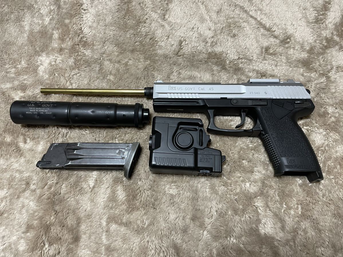 東京マルイ SOCOM MK23 カスタム品 東京マルイSOCOM Mk23ロングレンジ+20mmマウントレールｰカスタム