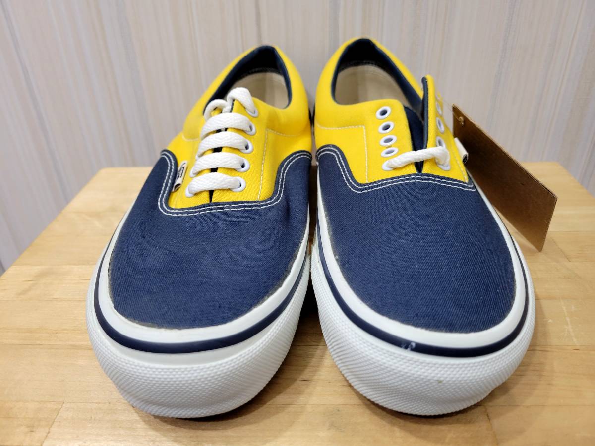 2006 40周年 VANS ERA US9 新品 即決で送料無料 新品デッドストック VANS 40周年記念 ERA 紺 黄 白 US9