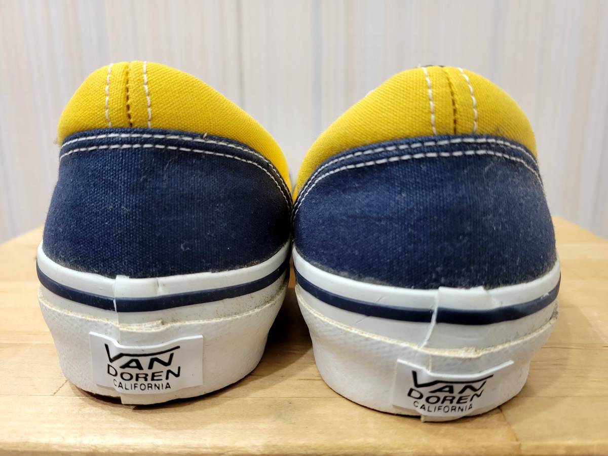 即決で送料無料 新品デッドストック VANS 40周年記念 ERA 紺 黄 白 US9