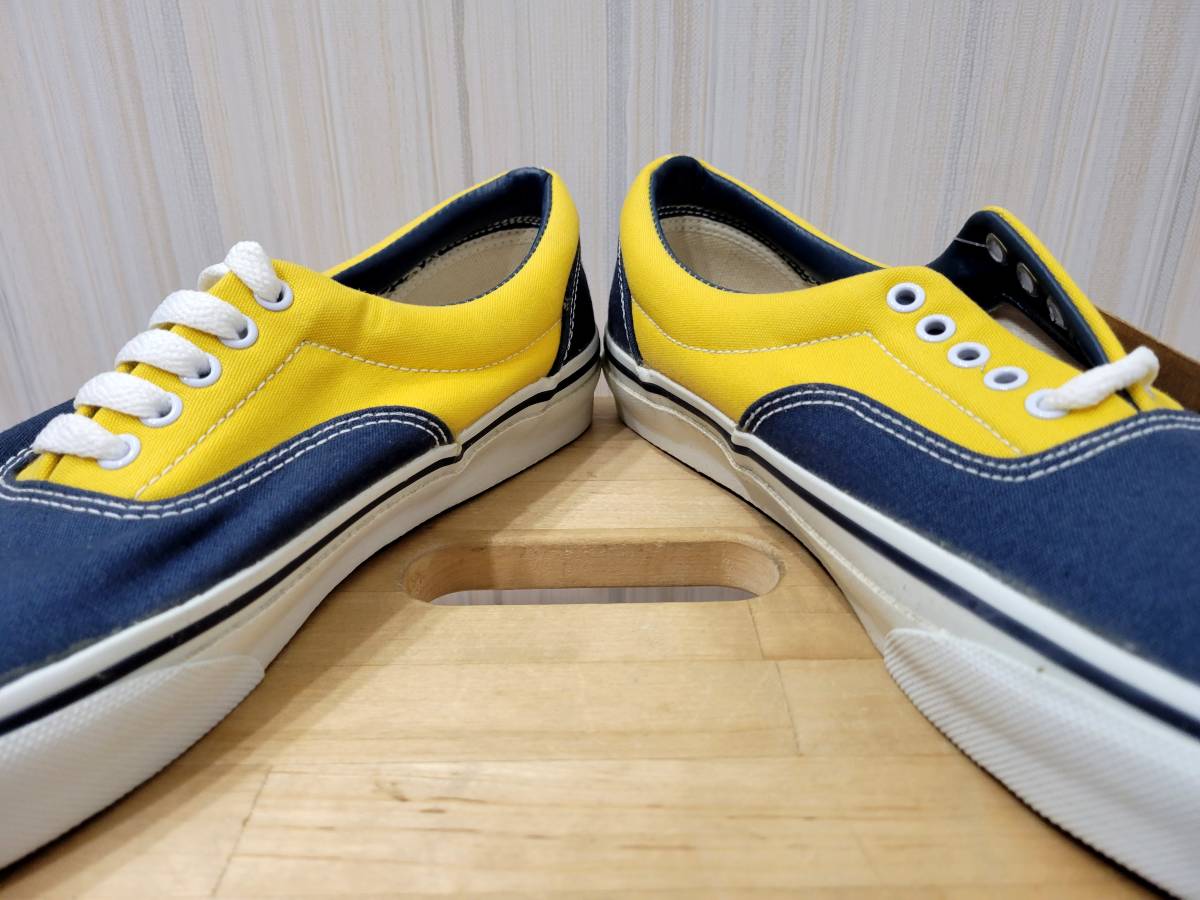 即決で送料無料 新品デッドストック VANS 40周年記念 ERA 紺 黄 白 US9 