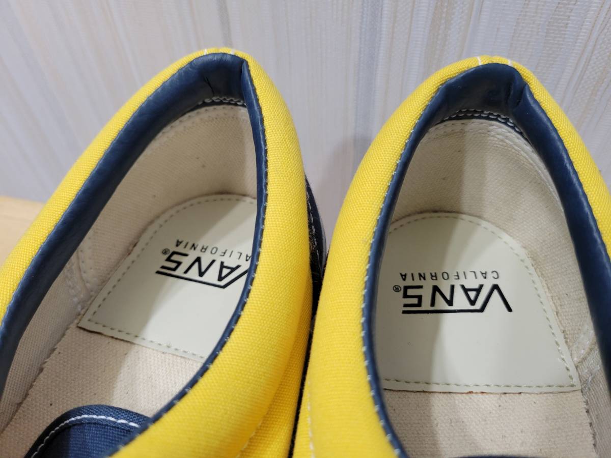 即決で送料無料 新品デッドストック VANS 40周年記念 ERA 紺 黄 白 US9