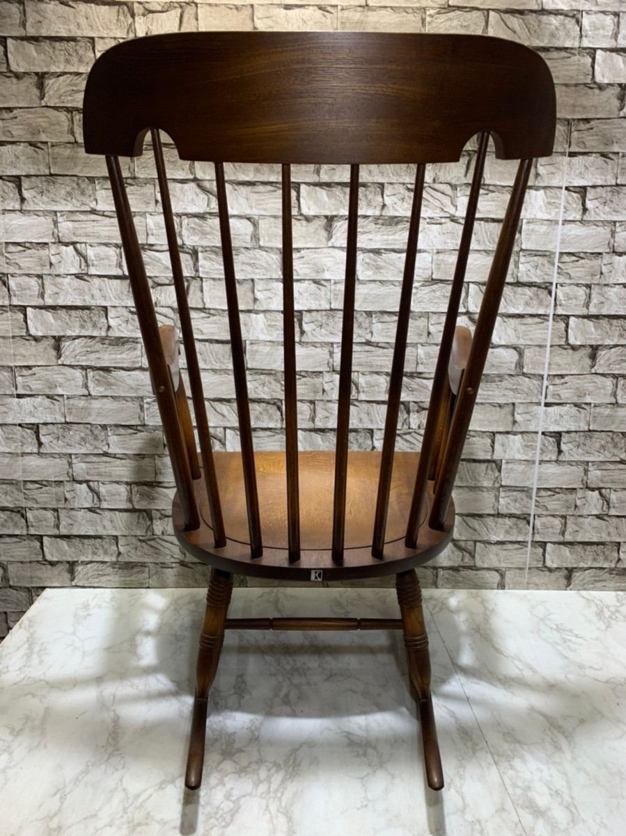 1円スタート 飛騨産業 キツツキ ロッキングチェア ヴィンテージ 4456