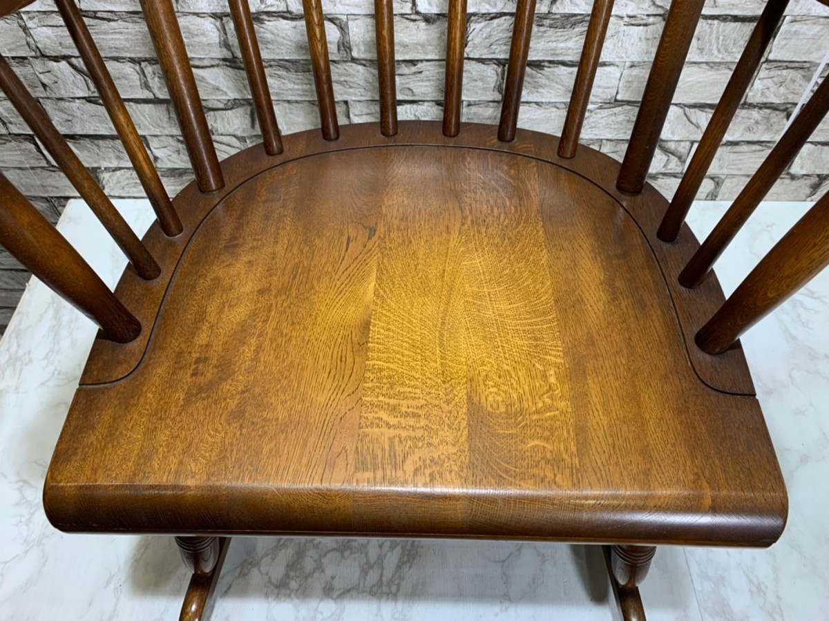 1円スタート 飛騨産業 キツツキ ロッキングチェア ヴィンテージ 4456