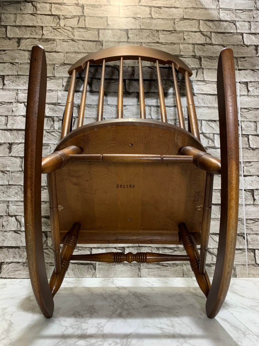 1円スタート 飛騨産業 キツツキ ロッキングチェア ヴィンテージ 4456