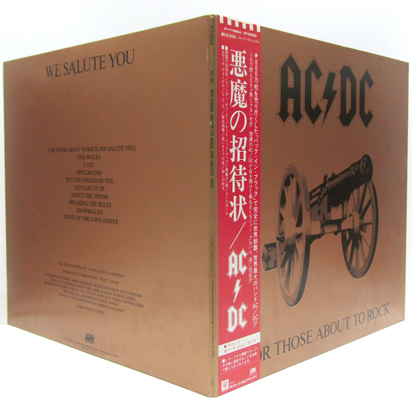 帯付LP☆AC/CD For Those About To Rock 悪魔の招待状（P-11068A