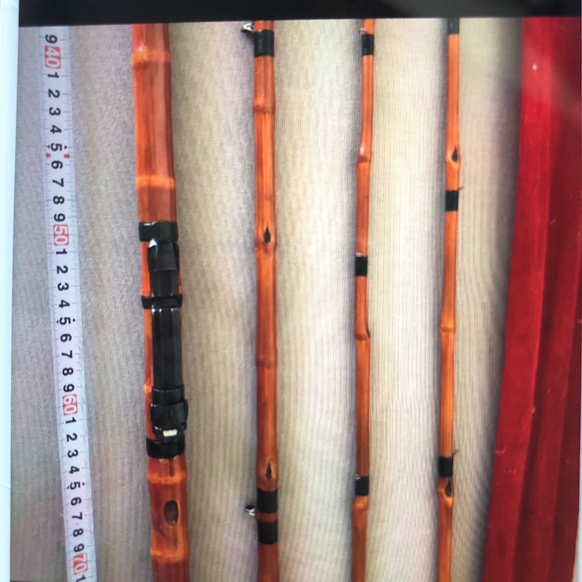 カビーテ郡上竿　竹竿　渓流竿　鮎竿　手作り　5本継ぎ フィッシング カビーテ様専用郡上竿 竹竿 渓流竿 鮎竿 手作り 5本継ぎ