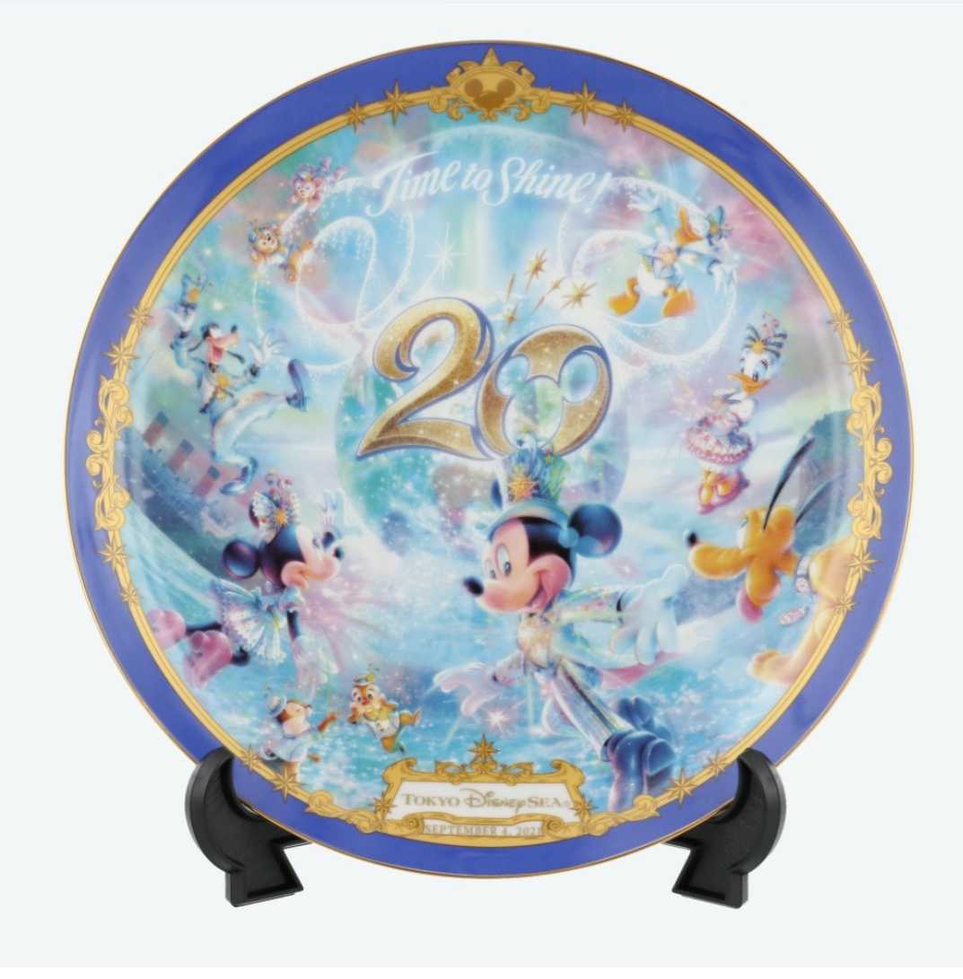 代行 9/3発売 ☆ 絵皿 ☆ ディズニーシー 20周年 20th タイムトゥ