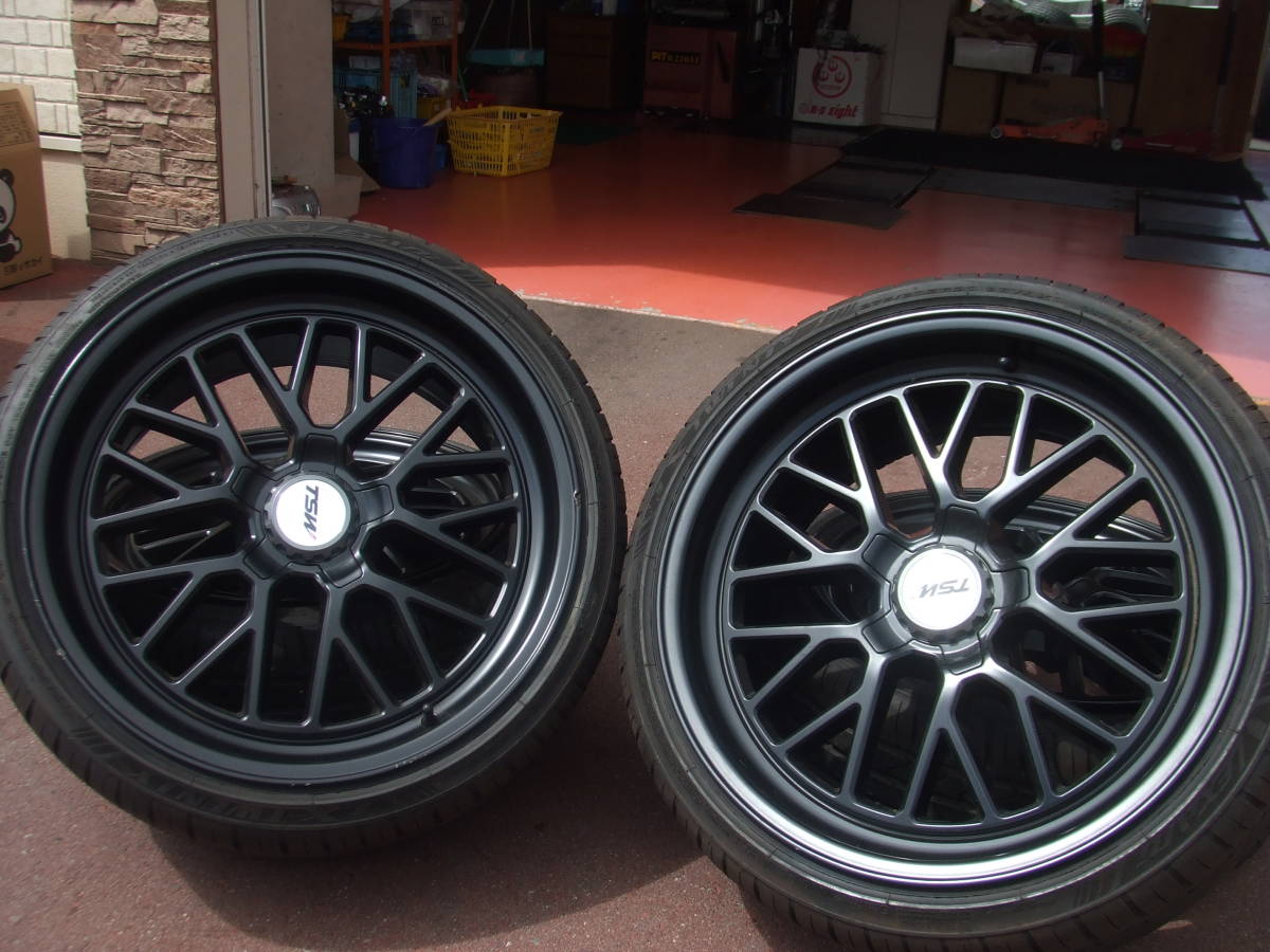☆美 高級 TSW メッシュ 黒 レクサス LS460 LS600 BMW 7シリーズ 8 