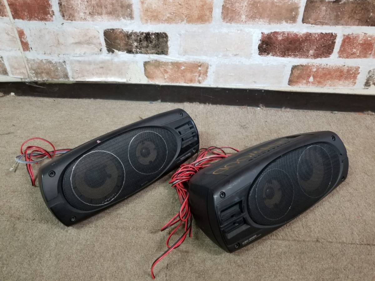 E-859⑫: KENWOOD/ケンウッド KSC-2020 3WAYスピーカー カーオーディオ