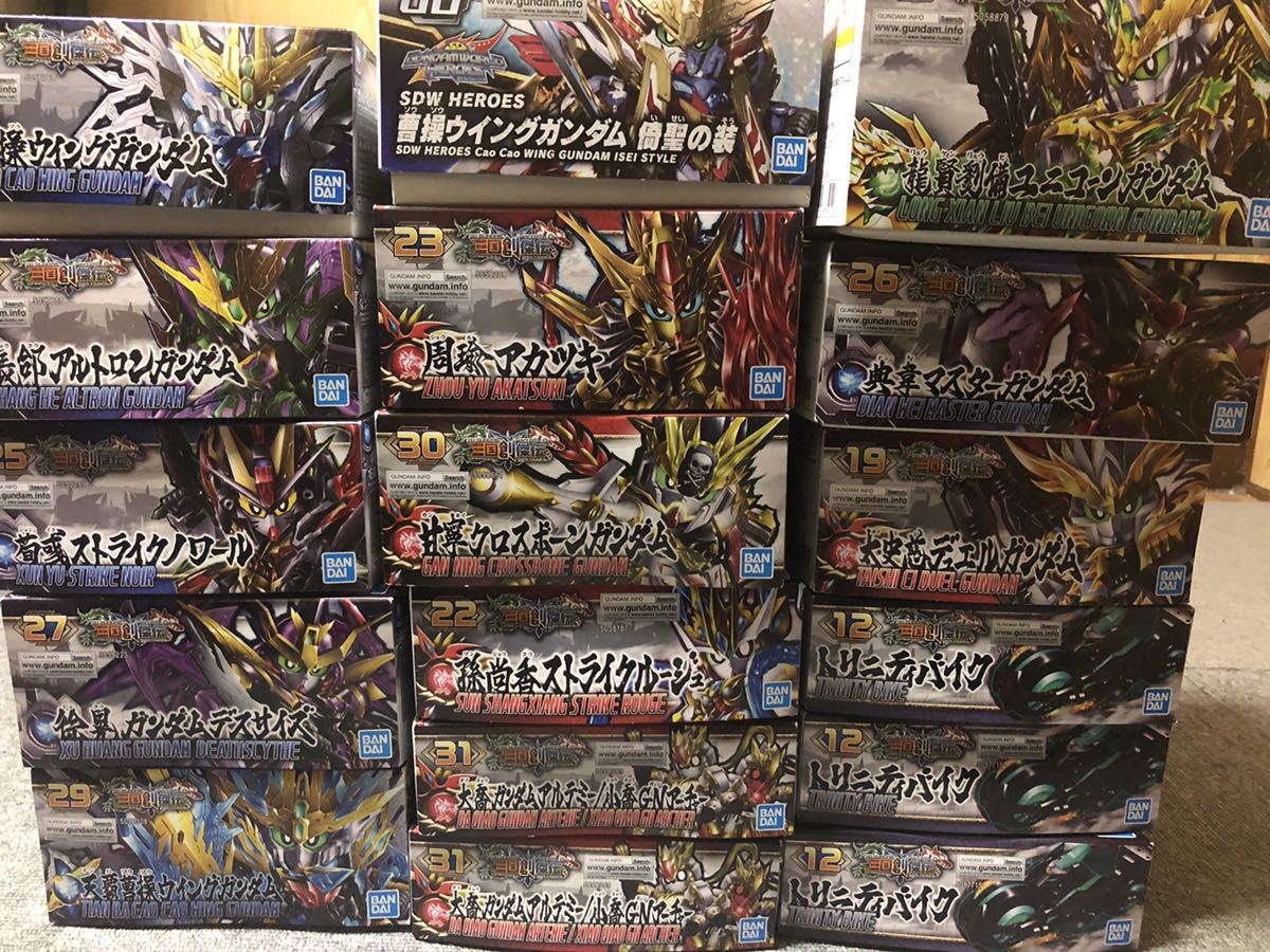 SDガンダム 三国創傑伝 ワールドヒーローズ 新品未使用 未組立 17点