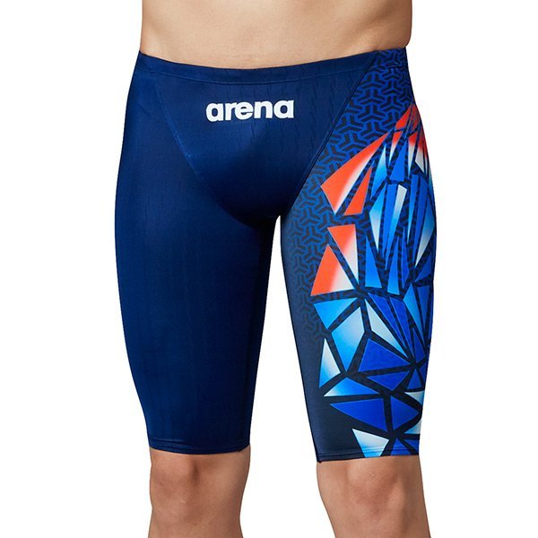 送料無料★新品★アリーナ arena FAR-0541M FINA承認 X-PYTHON2 競泳水着 ビシャモン BISHAMON ハーフスパッツ Mサイズ 