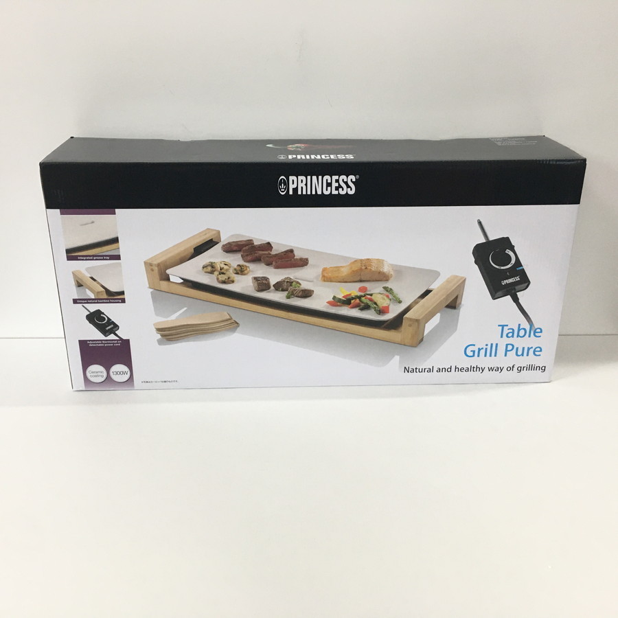 未使用品】 PRINCESS Table Grill Pure ホットプレート 【98-210907-AT