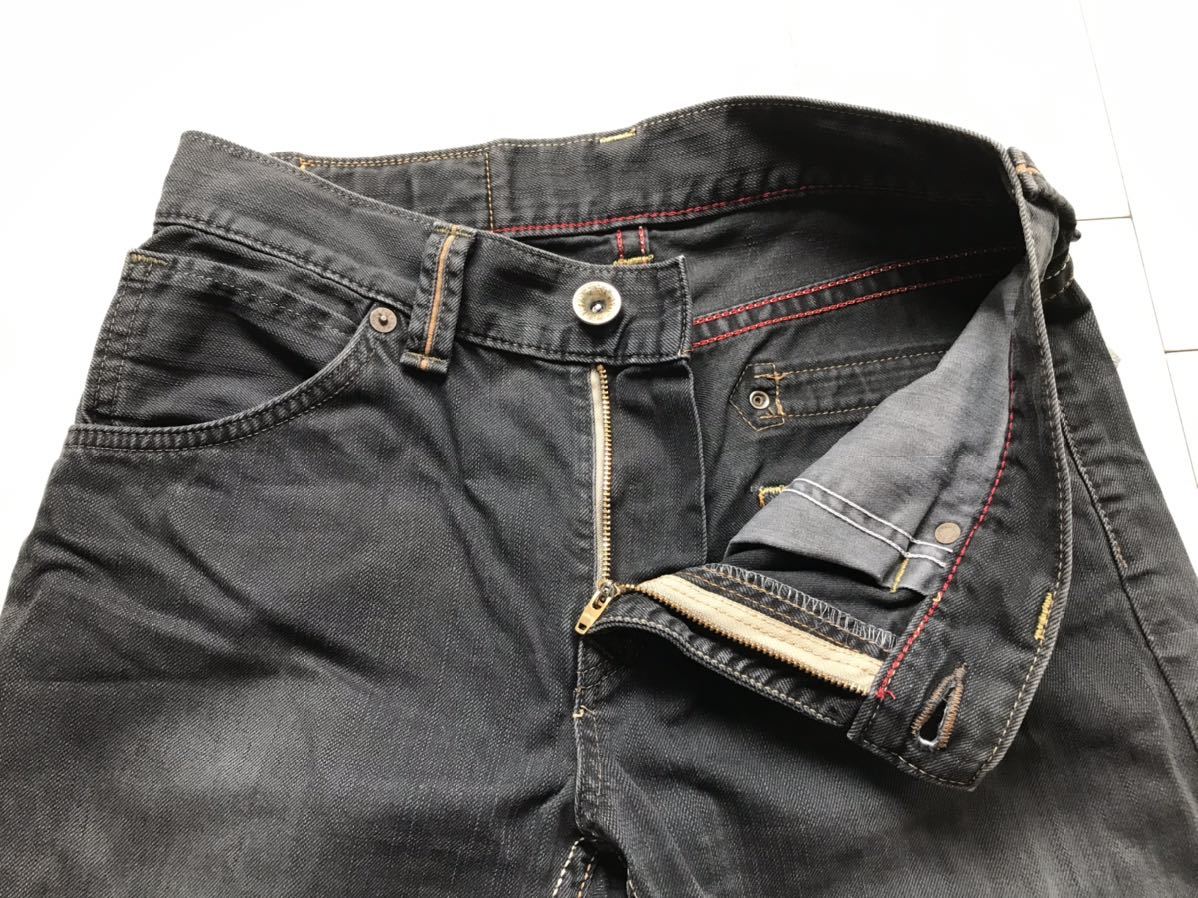 即決】W30 EDWIN エドウィン ブラックデニム 黒 exclusive vintage 