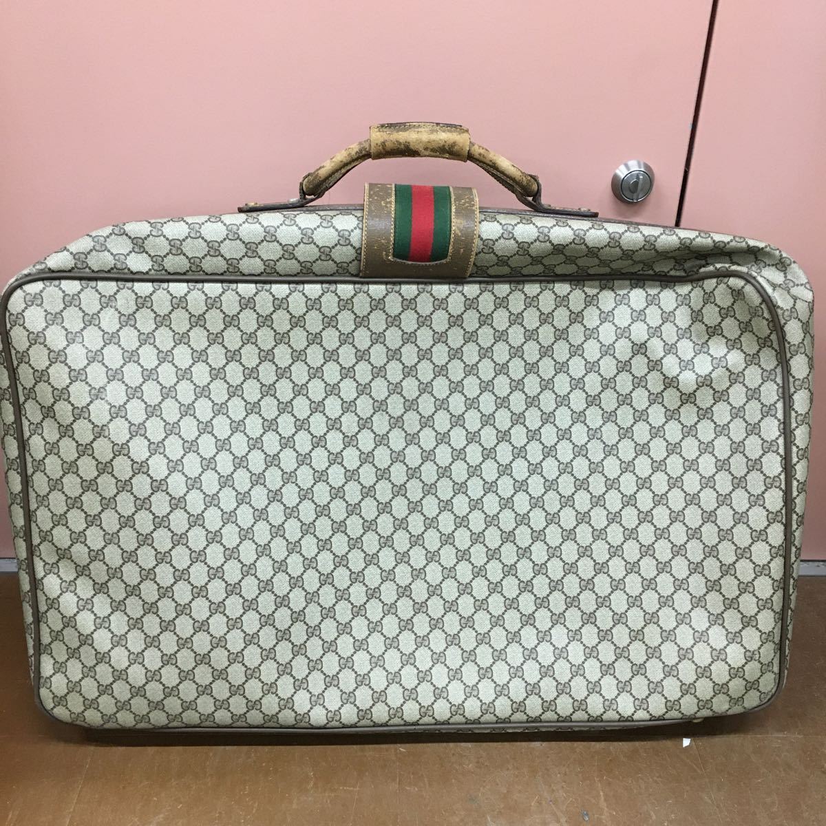 M9/GUCCI トラベルバッグ スーツケース トランクケース シェリーライン