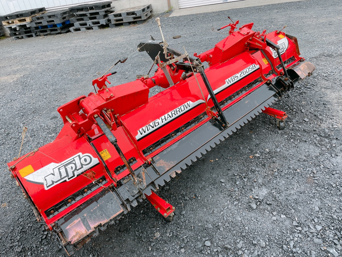 きれい ニプロ WBS2605B ウイングハロー 作業幅 約2600mm 手動 