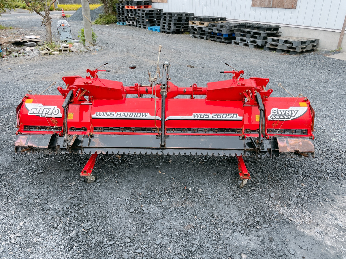 きれい ニプロ WBS2605B ウイングハロー 作業幅 約2600mm 手動 