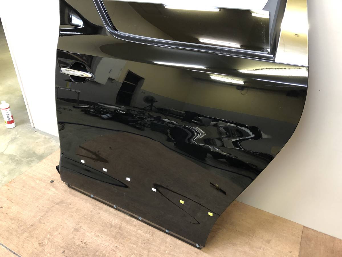 【激安大特価，定番人気】 大型商品　管B027　H21年 ヴェルファイア 2.4Z ANH20W 左リアドア カラー：202　黒 パワースライド付 ガラスフィルム付