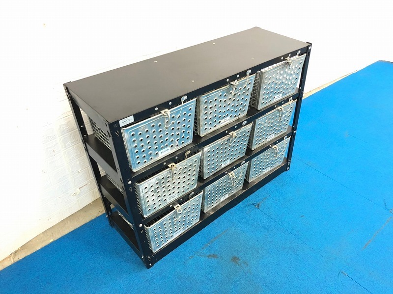 米軍放出品】SALSBURY バスケット ロッカー アメリカンラック 収納棚