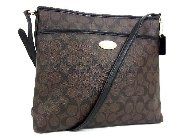 コーチ シグネチャー COACH 1円 レディース PVC×レザー ショルダー PVC 