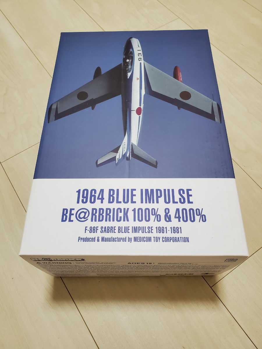 1964 BLUE IMPULSE BE@RBRICK 100% & 400% ベアブリック ブルーインパルス