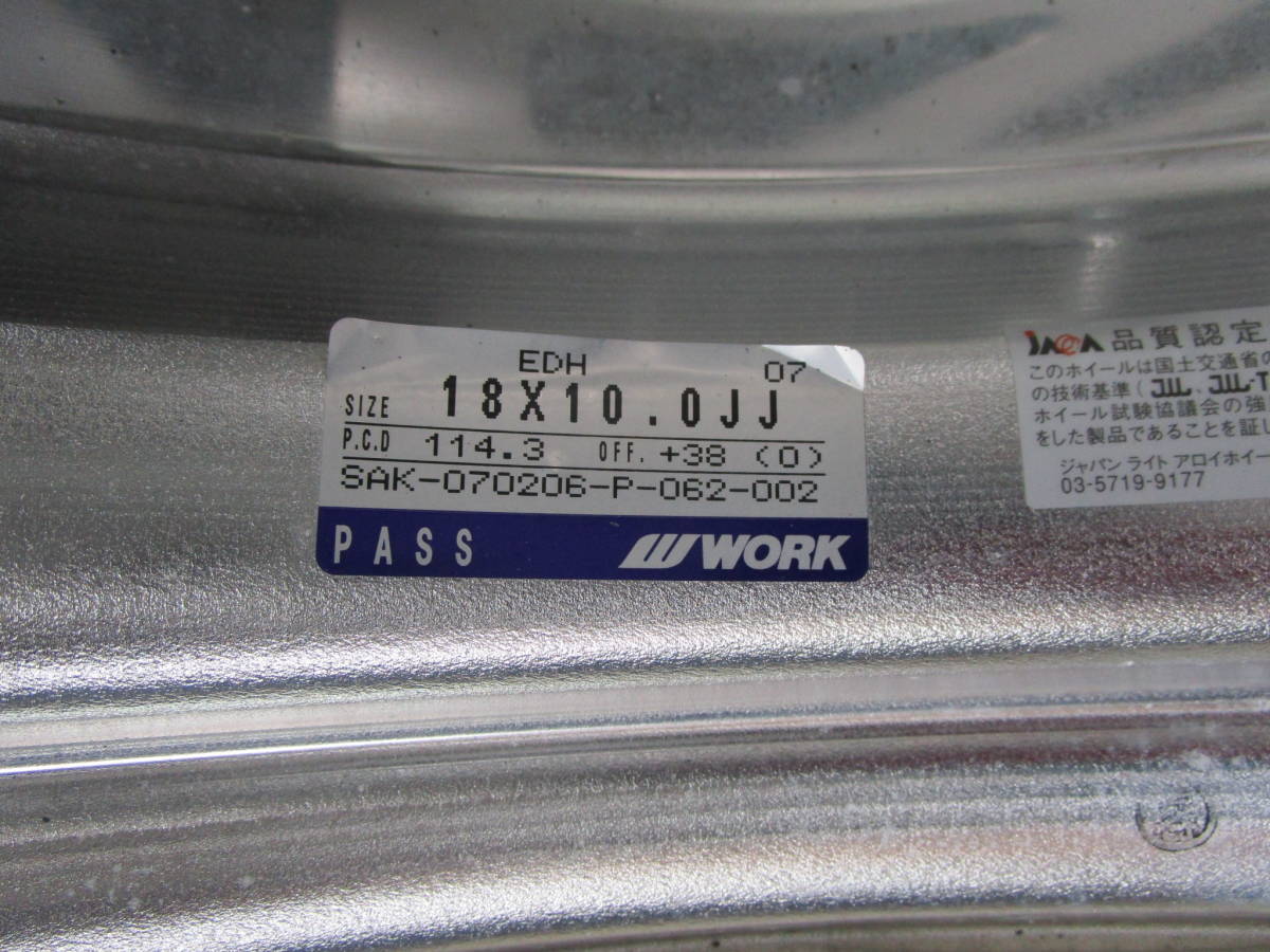 WORK ユーロライン 18インチ EUROLINE ワーク - Euroline 深リム Yahoo