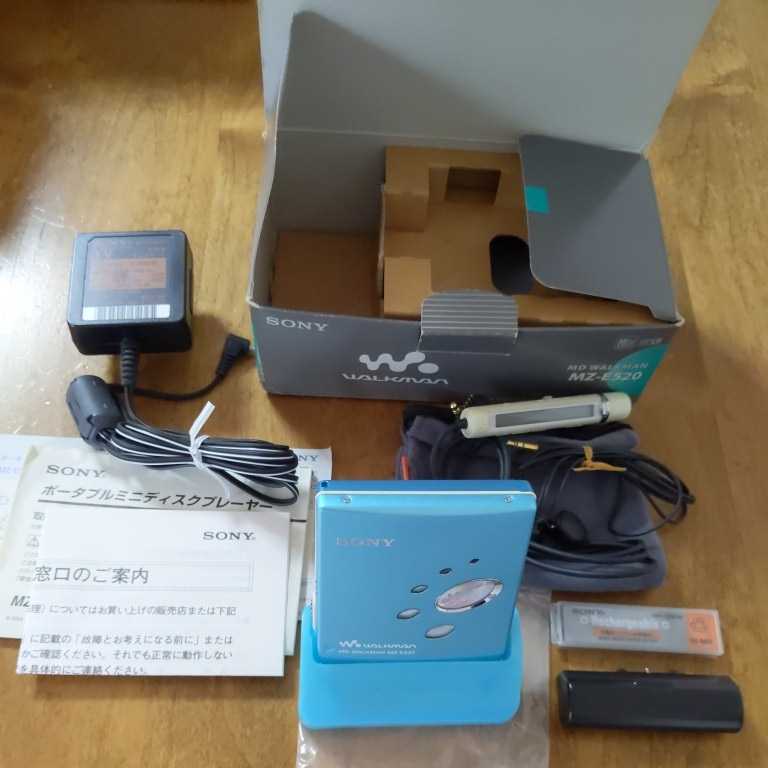 ソニー MZ-E520 MDウォークマン MZ-E520 (ブルー) MDプレーヤー 【商品