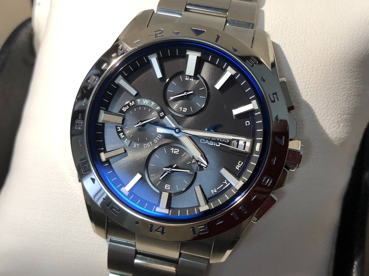 即決有 極美品 カシオ オシアナス OCW-T3000-1AJF 電波 ソーラー CASIO OCEANUS Bluetooth ブルートゥース モバイルリンク スマホリンク
