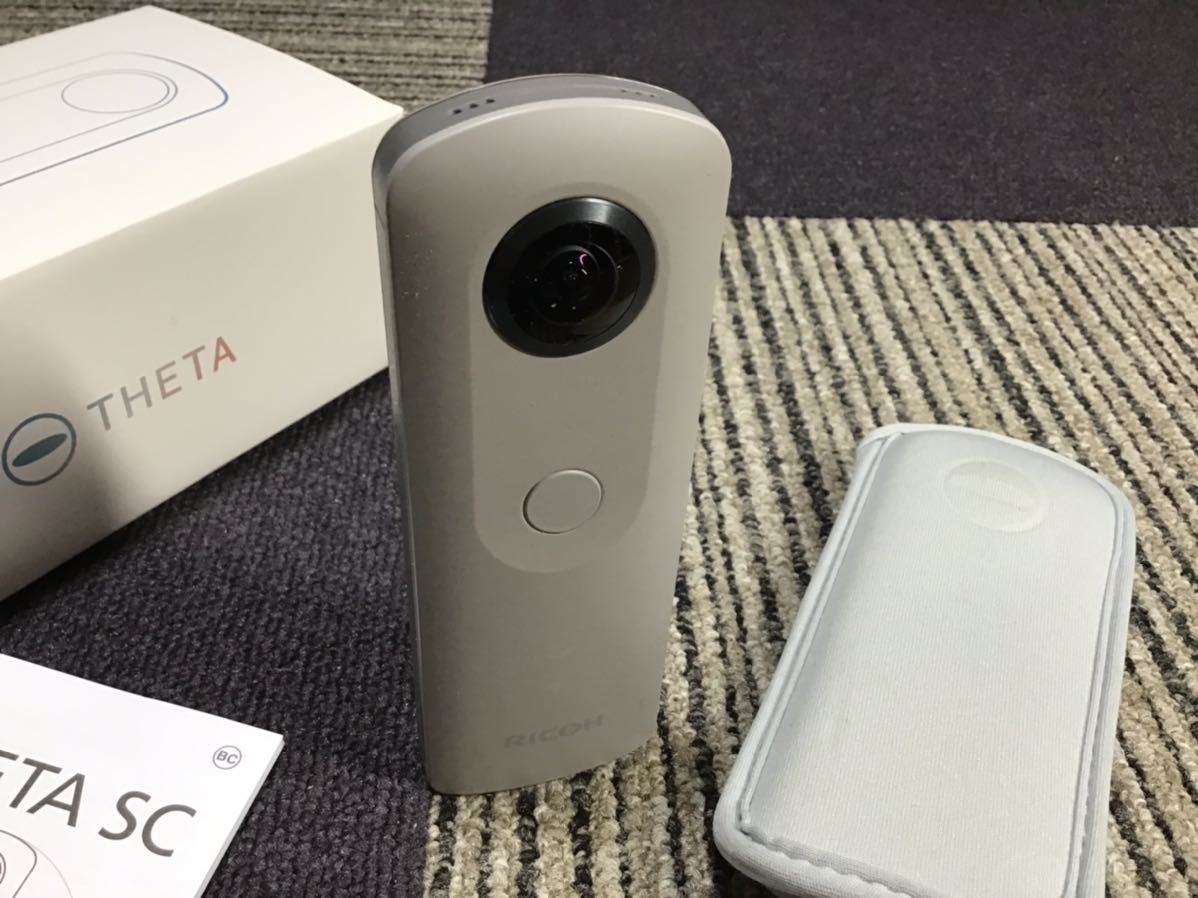 THETA RICOH SC ベージュ 公式通販 360度カメラ 全天球カメラ