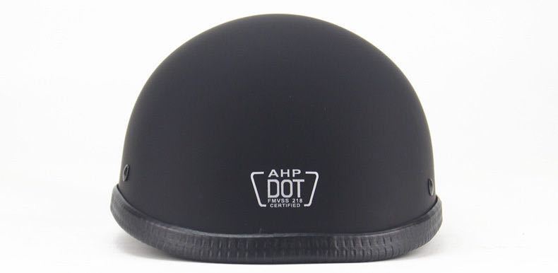 新品直ぐ発送　マットブラック XLサイズダックテールヘルメット 半ヘル バイク用 ハーフヘルメット ハーレー 半キャップ半帽子 ヘルメット バイク マットブラック Parts バイクパーツセンター(Bike ロングダック