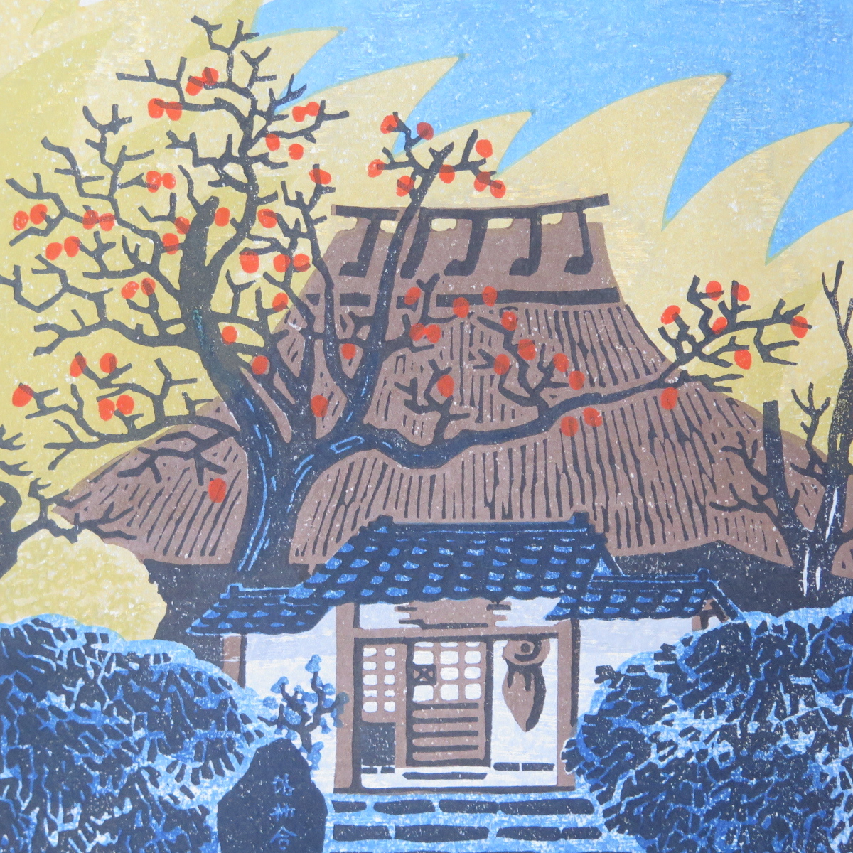 徳力富吉郎 木版画 公式京都徳力版画館 切手版 □ORIGINAL 真作□木 