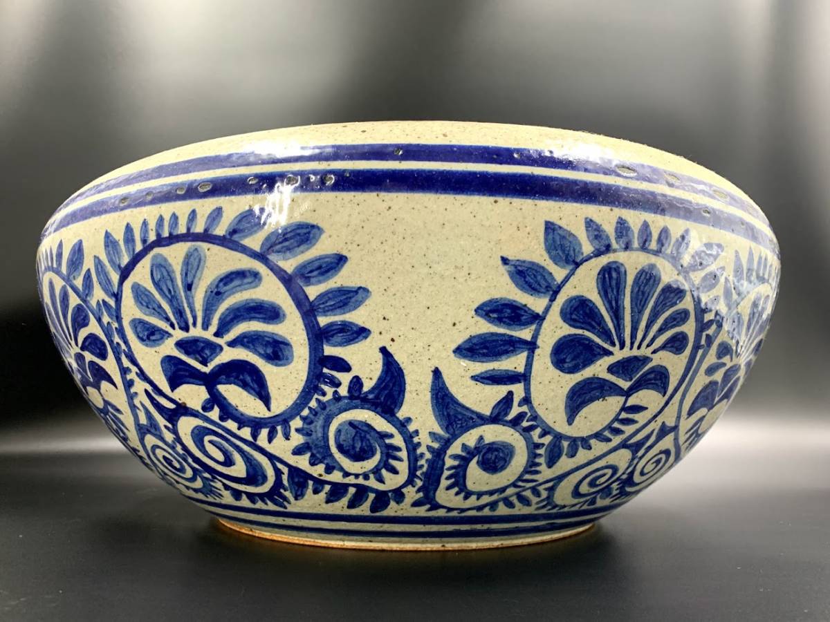 昭和レトロ アンティーク 蛸唐草 メダカ鉢 睡蓮鉢 】金魚鉢 和風 陶器 