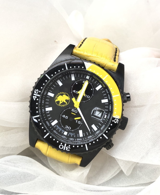 S 31 ハンティングワールド メンズ腕時計 クロノグラフ イタリア製 Hunting World New York ハンティング ワールド 売買されたオークション情報 Yahooの商品情報をアーカイブ公開 オークファン Aucfan Com