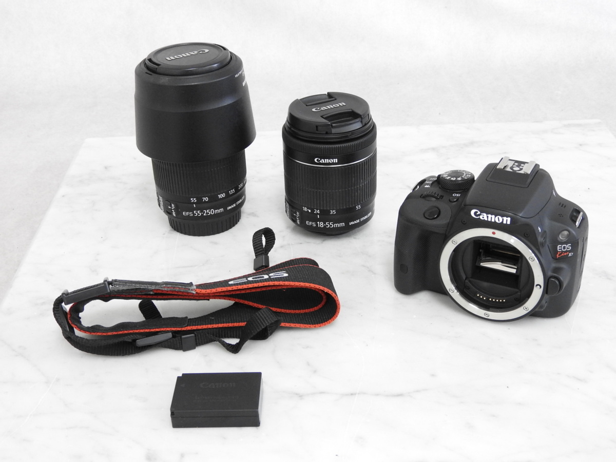 人気定番，高品質 ☆ Canon キャノン EOS Kiss X7 レンズキット ☆中古☆
