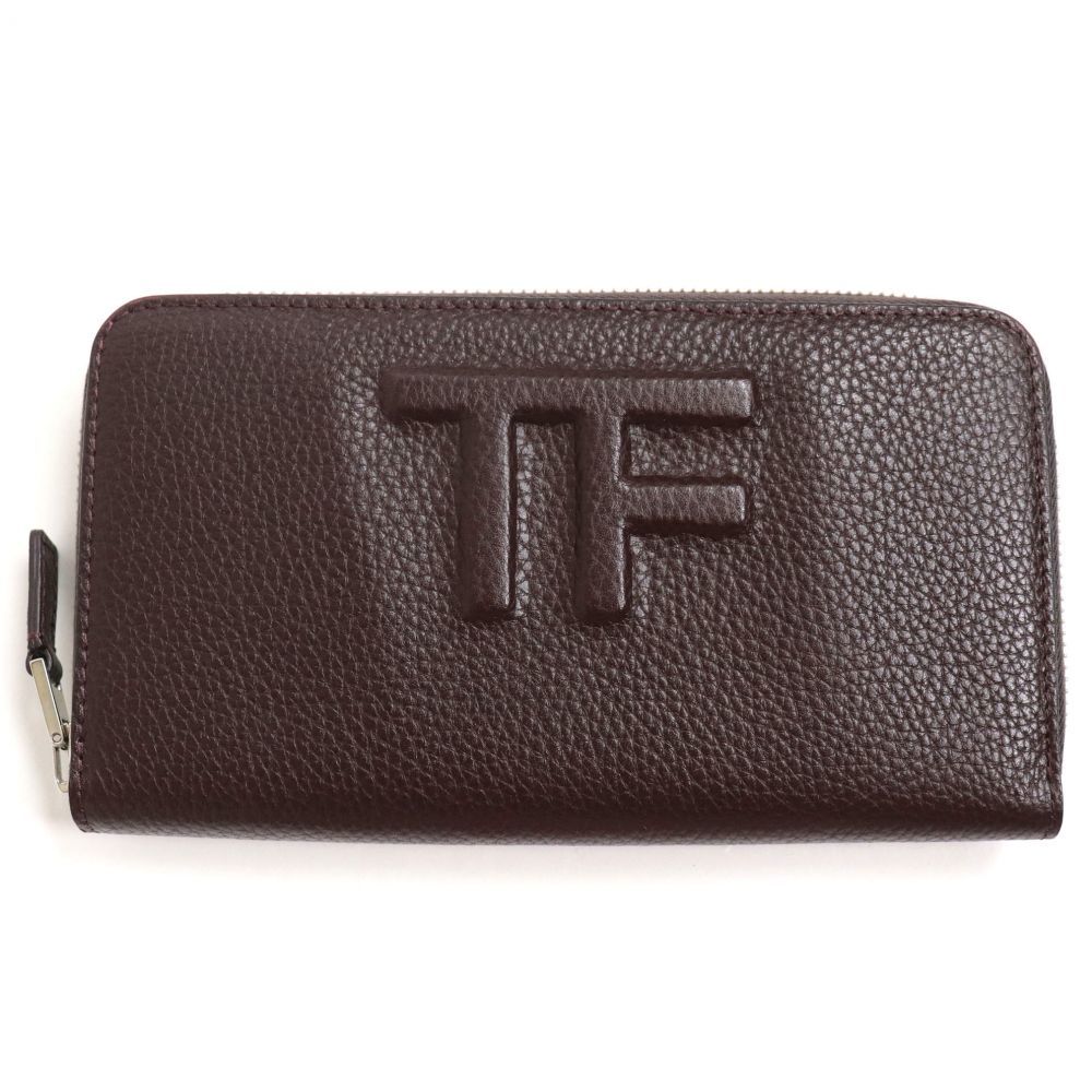 未使用品▽TOMFORD トムフォード ラウンドファスナー レザー 長財布  
