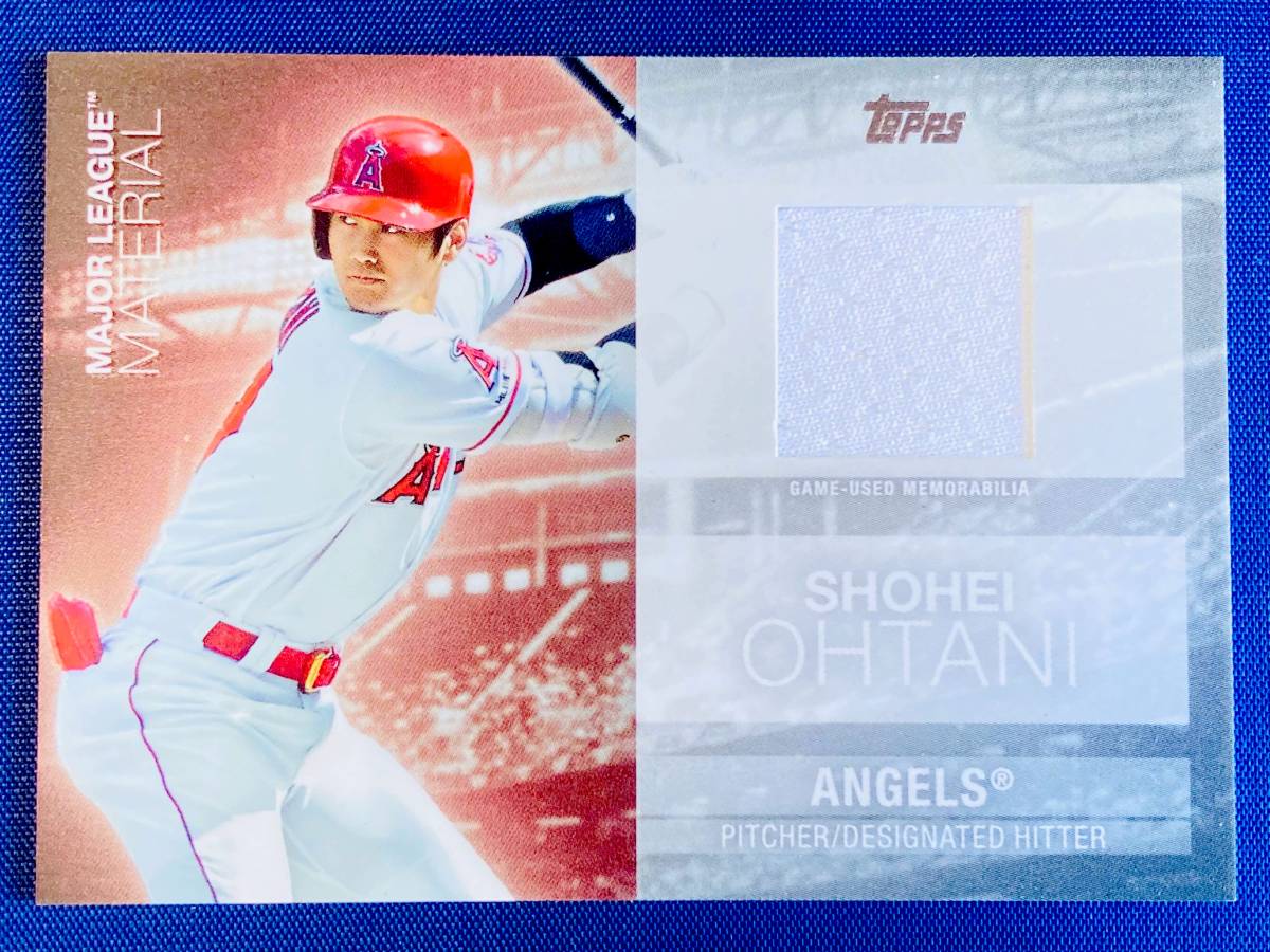 大谷翔平☆Topps☆Major League Material☆2020☆実使用ユニフォーム