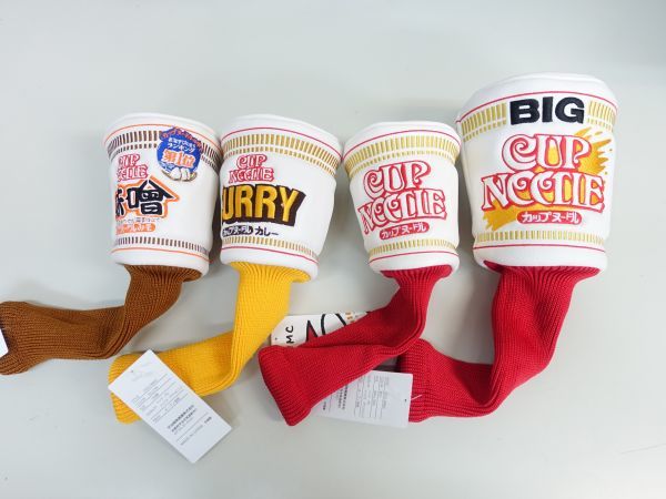 日清カップヌードルヘッドカバーD-FW フルセット(BIG、カップヌードル、カレー、味噌）