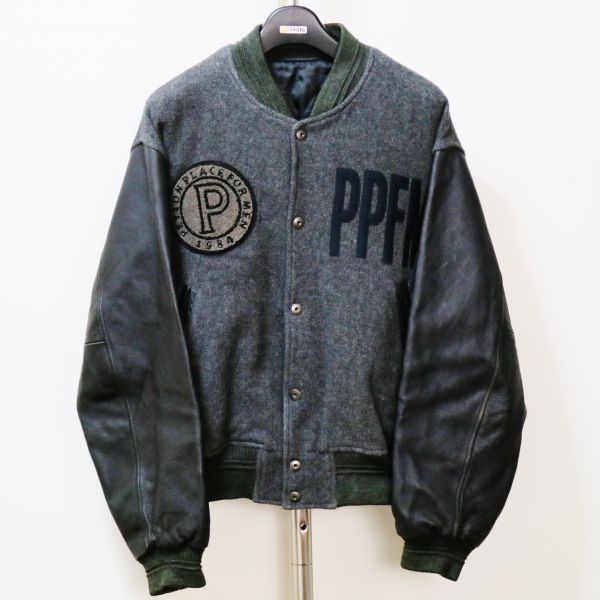 PPFM ペイトンプレイス 袖革 レザー デコ スタジャン F メンズ