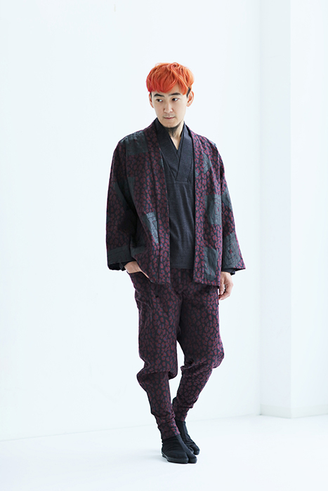 【S・34】新品！ジャカール 裁付（たっつけ）えんゆう穿き／柘榴斑（ざくろまだら）Lサイズ・SOU SOU(ソウソウ)京都発・大人気ブランド