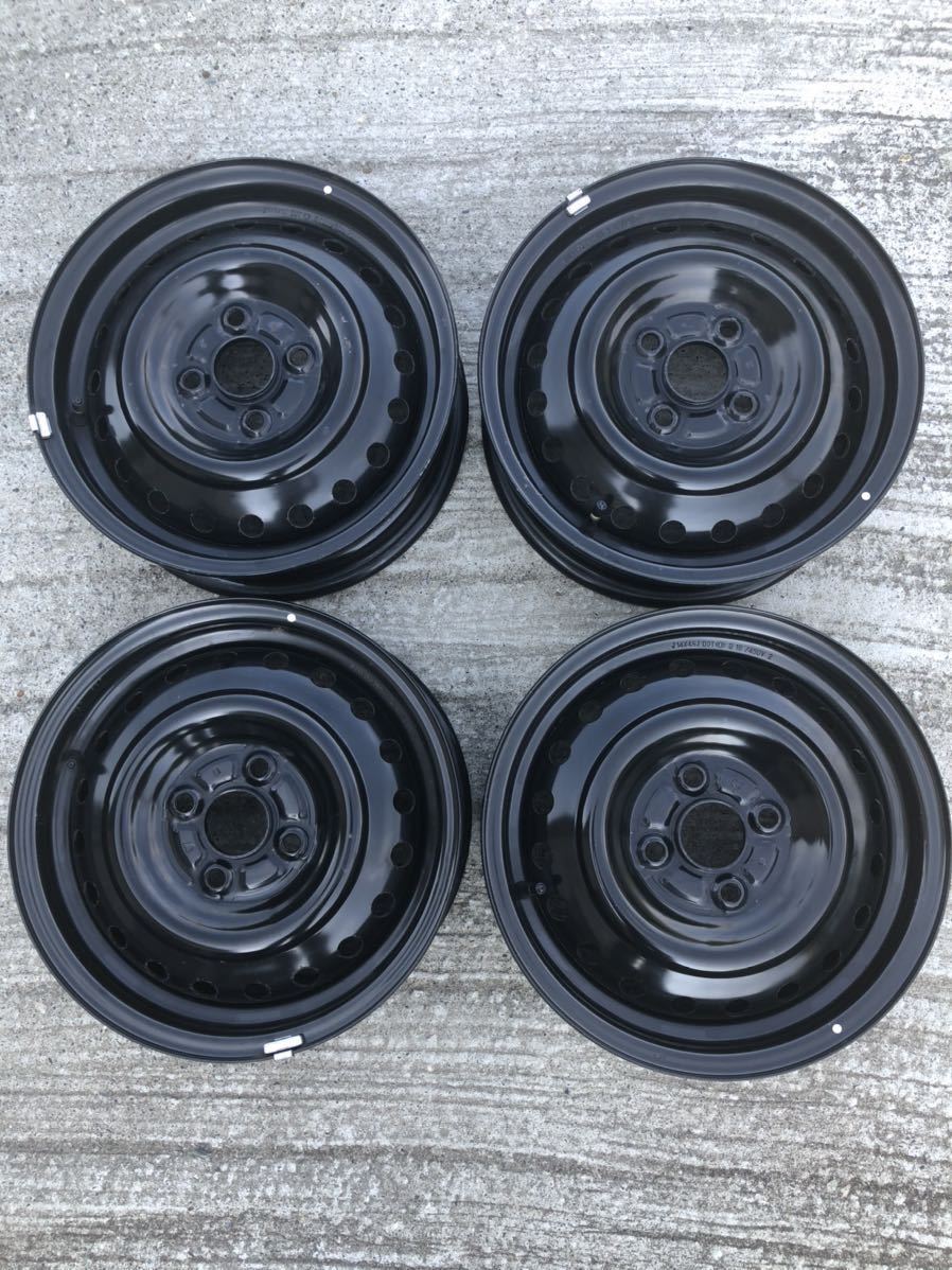 45390924】☆中古品☆BRIDGESTONE SIEG 14インチ 6.0-JJ×14 ET 40 PCD100/114.3 ハブ径72 4穴  アルミホイール4本