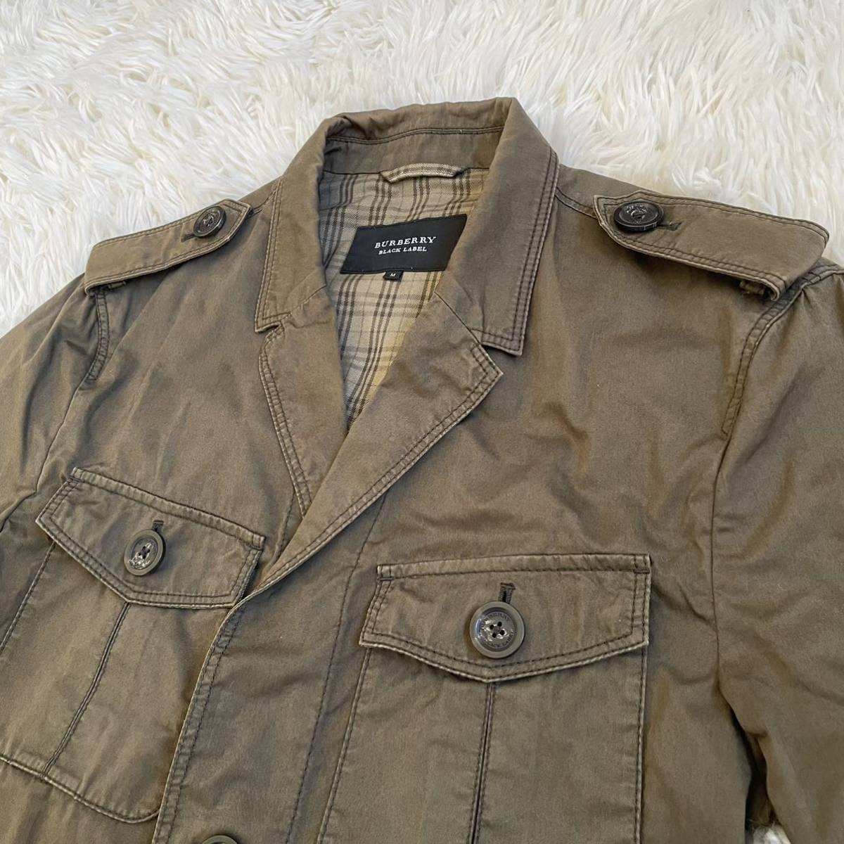 美品 バーバリー ブラックレーベル ブルゾン ノバチェック M BURBERRY 