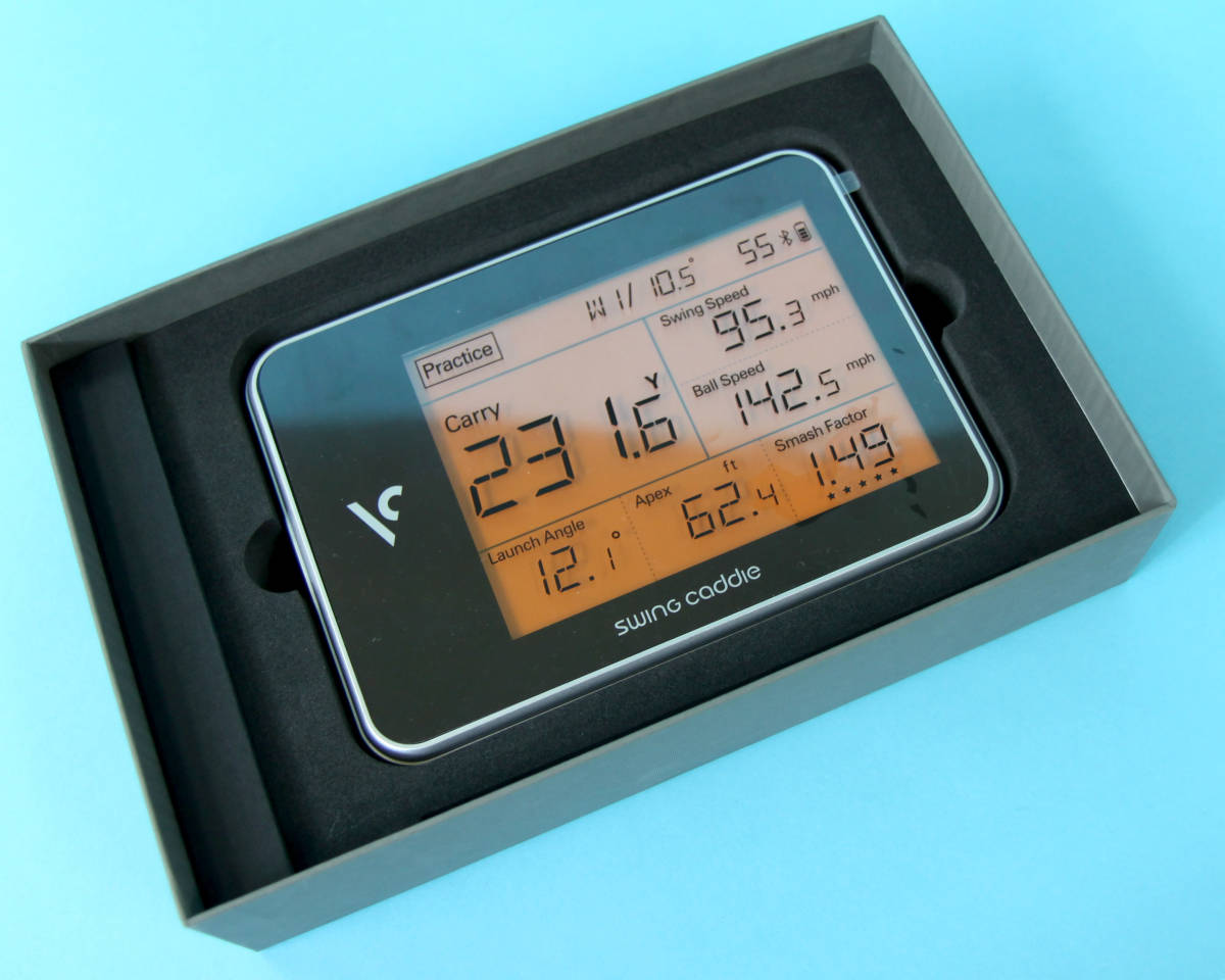 【超美品】VOICE CADDIE SC300 Swing Caddie スイングキャディSC300　ポータブル ローンチ モニター ブラック_1