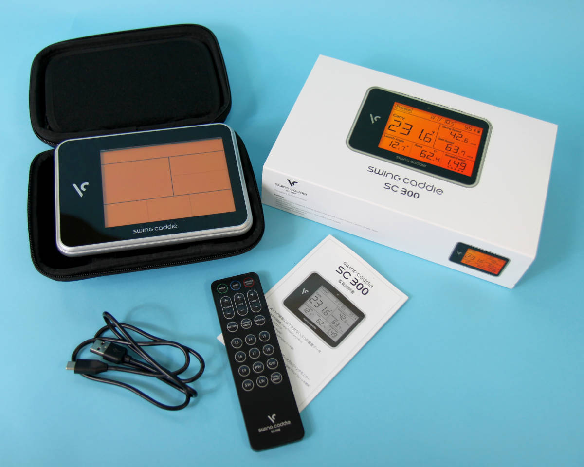 【超美品】VOICE CADDIE SC300 Swing Caddie スイングキャディSC300　ポータブル ローンチ モニター ブラック_2