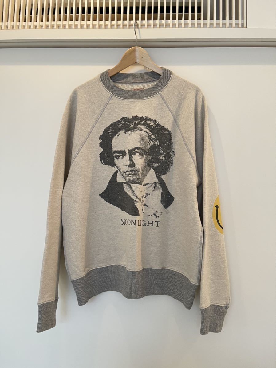 Kapital top裏毛 ラグランクルースウェット beethoven moon light 4 XL