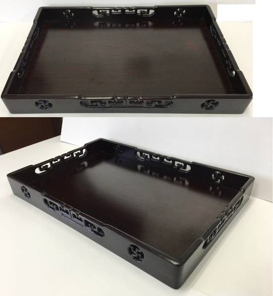 唐木紫檀製煎茶盆 715g 茶器 食器 【公式通販】