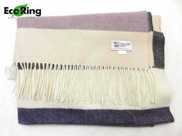 1円 美品 ジョンストンズ カシミヤ100％ ストール EJ288 5384美品
