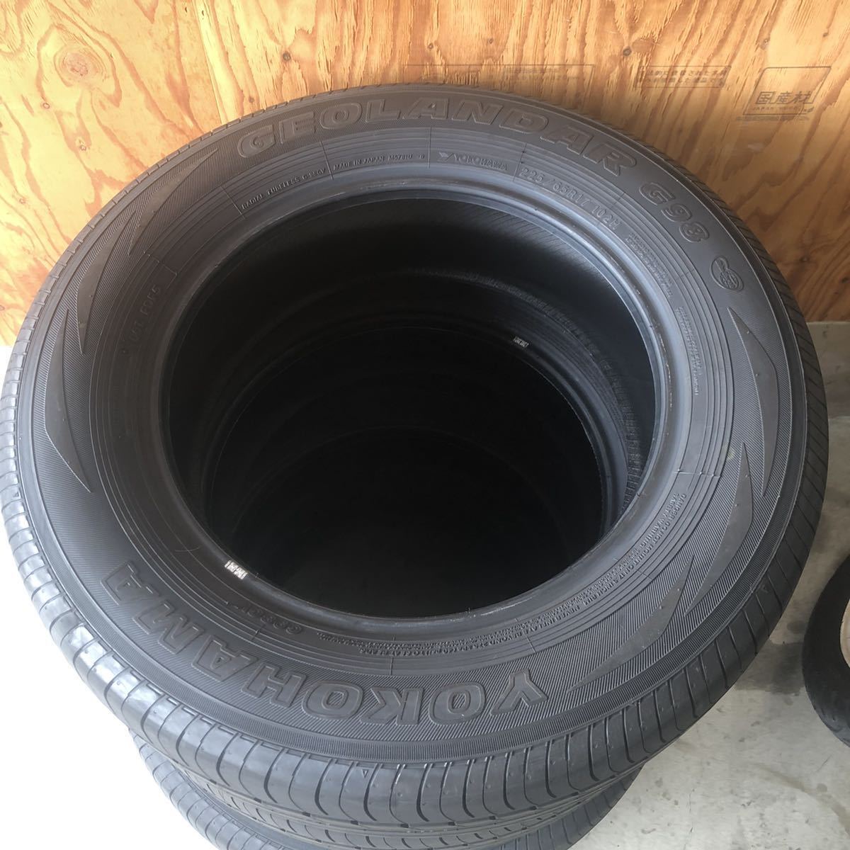新車外し 21年製 29週 YOKOHAMA GEOLANDER G98 225/65R17 ヨコハマ 