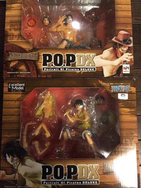 ワンピースフィギュア☆POPDX☆エース&ルフィ☆中古美品