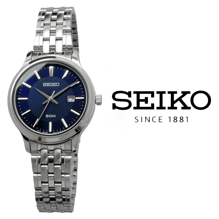 【1円】【新品正規品】 SEIKO セイコー クォーツ ビジネス カジュアル シンプル レディース 女性用 ステンレスベルト 腕時計 ネイビー 紺 セイコー 腕時計 SEIKO SEIKO（セイコー） メンズ ビジネスシーンで抜群に映える！50万円以下で手に入る、グランド