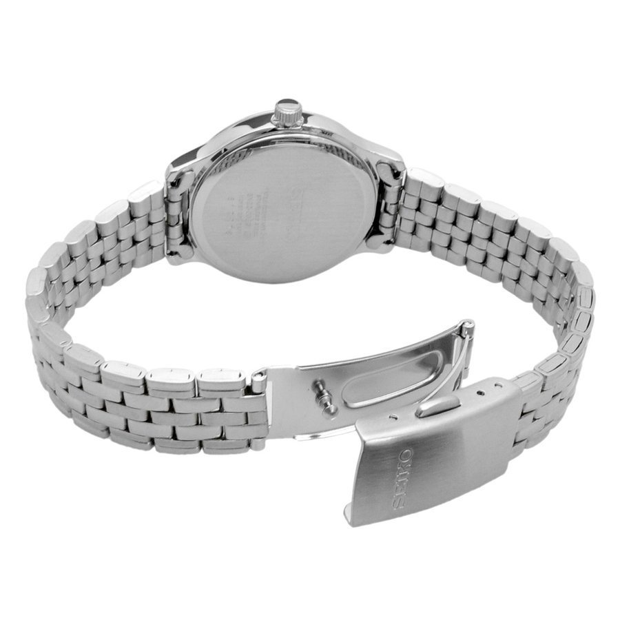 【1円】【新品正規品】 SEIKO セイコー クォーツ ビジネス カジュアル シンプル レディース 女性用 ステンレスベルト 腕時計 ネイビー 紺 セイコー 腕時計 SEIKO SEIKO（セイコー） メンズ ビジネスシーンで抜群に映える！50万円以下で手に入る、グランド